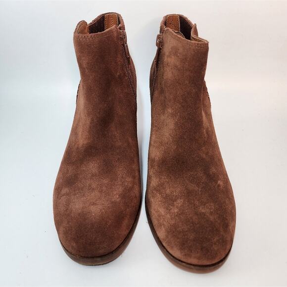 Lucky Brand Zorla Brown Suede Ankle Boots Women's Size 8.5 M NWT - Picture 2 of 7